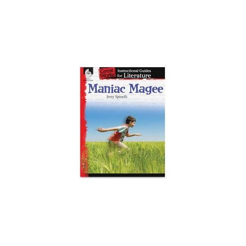 Shell Education Grade 4-8 Maniac Magee Instructional Guide Printed Book by Jerry Spinelli - Shell Educational Publishing Publication - Book - Grade 4-8