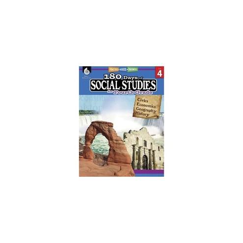 Shell Education 180 Days Social Studies Workbook Printed Book - Book - Grade 4