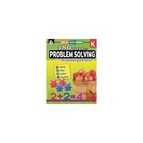 Shell Education 180 Days of Problem Solving for Kindergarten Printed Book by Jessica Hathaway - Book - Grade K