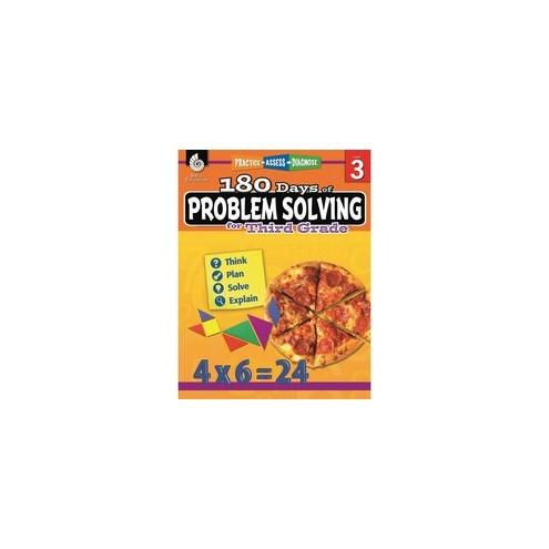 Shell Education 180 Days of Problem Solving for Third Grade Printed Book by Kristin Kemp - Book - Grade 3