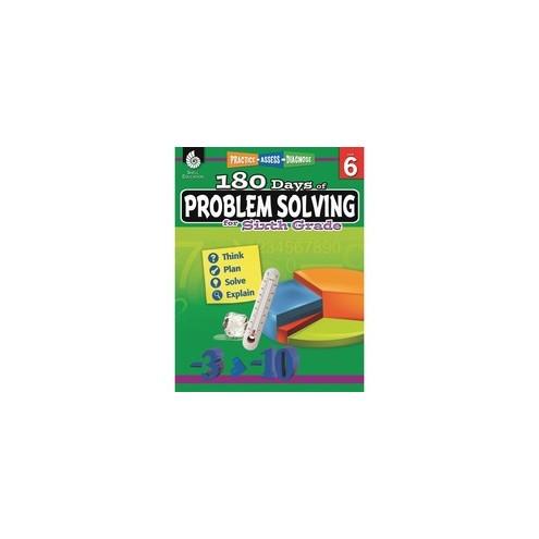 Shell Education 180 Days of Problem Solving for Sixth Grade Printed Book - Book - Grade 6