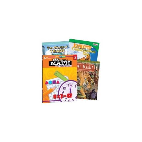 Shell Education Learn-At-Home Grade Level Math Bundle Printed Book - Book - Grade 3