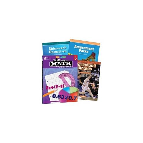 Shell Education Learn-At-Home Grade Level Math Bundle Printed Book - Book - Grade 5