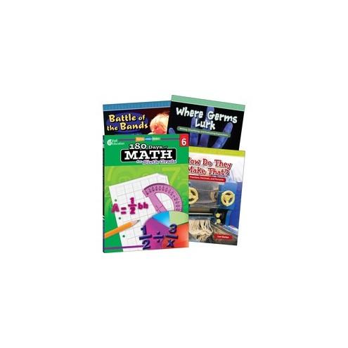 Shell Education Learn-At-Home Grade Level Math Bundle Printed Book - Book - Grade 6