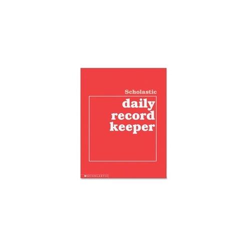 Scholastic Res. Grades K-6 Daily Record Keeper - 32 Sheet(s) - 11" x 8 1/2" Sheet Size - White Sheet(s) - Red Cover - 1 Each
