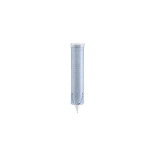 San Jamar Pull Type Water Cup Dispenser - Pull Dispensing - Holds10 oz, 10 oz Cup - Wall Mountable - Frosted Blue, Transparent - Plastic - 1 Each