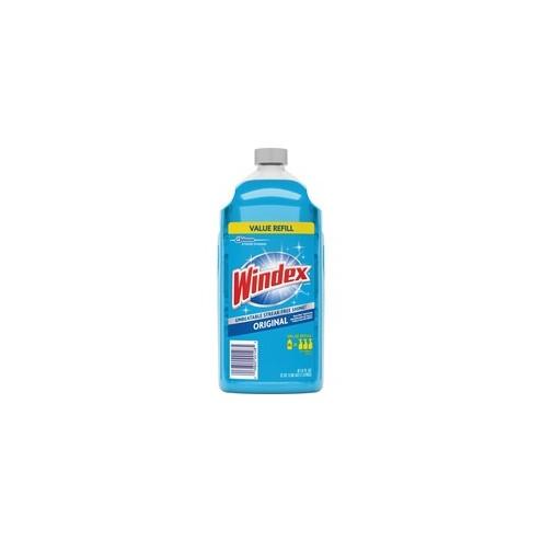 Windex Original Glass Cleaner Refill - Liquid - 67.6 fl oz (2.1 quart) - 6 / Carton - Blue
