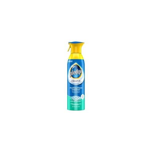 Pledge Multi Surface Everyday Cleaner - Ready-To-Use Aerosol - 9.7 fl oz (0.3 quart) - Rainshower Scent - 1 Each - Clear