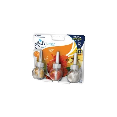 Glade PlugIns Scented Oil Variety Pack - Oil - Hawaiian Breeze - 15 / Carton