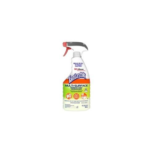 fantastik Disinfectant Degreaser - Spray - 32 fl oz (1 quart) - Fresh Scent - 1 Each - Green