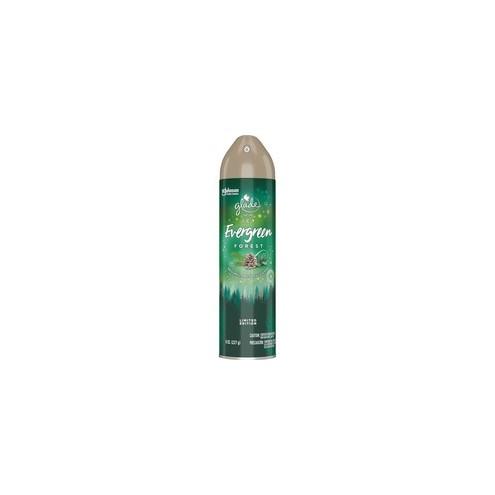 Glade Icy Evergreen Forest Air Spray - Spray - 8 fl oz (0.3 quart) - Icy Evergreen Forest - 12 / Carton - Long Lasting, Odor Neutralizer