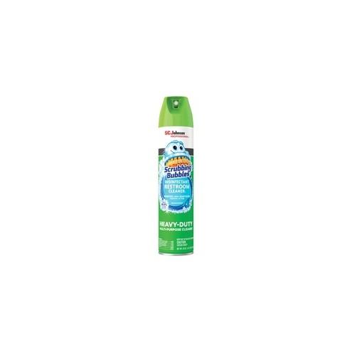 Scrubbing Bubbles&reg; Scrub Disinfectant Cleaner - Ready-To-Use Aerosol - 25 fl oz (0.8 quart) - 12 / Carton - White