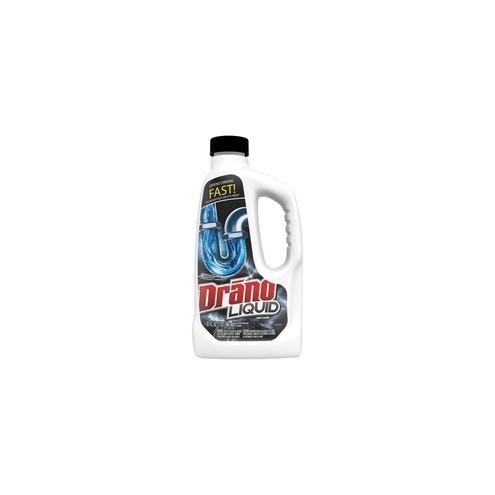 Drano Liquid Drain Cleaner - Liquid - 32 fl oz (1 quart) - 12 / Carton - White