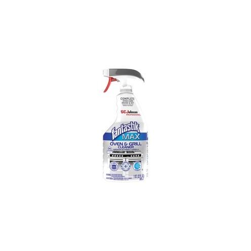 fantastik Max Oven & Grill Cleaner - Foam Spray - 32 fl oz (1 quart) - 8 / Carton - White