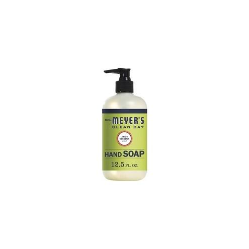 Mrs. Meyer's Hand Soap - Lemon Verbena Scent - 12.5 fl oz (369.7 mL) - Dirt Remover, Grime Remover - Hand - Multicolor - Non-drying, Paraben-free, Phthalate-free - 1 Each