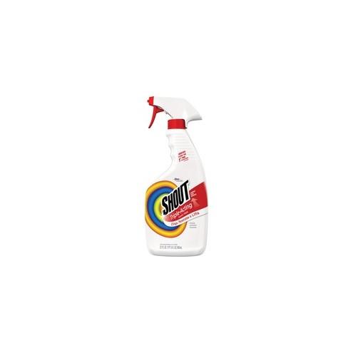 Shout Laundry Stain Remover Spray - Spray - 22 fl oz (0.7 quart) - Bottle - 12 / Carton - White