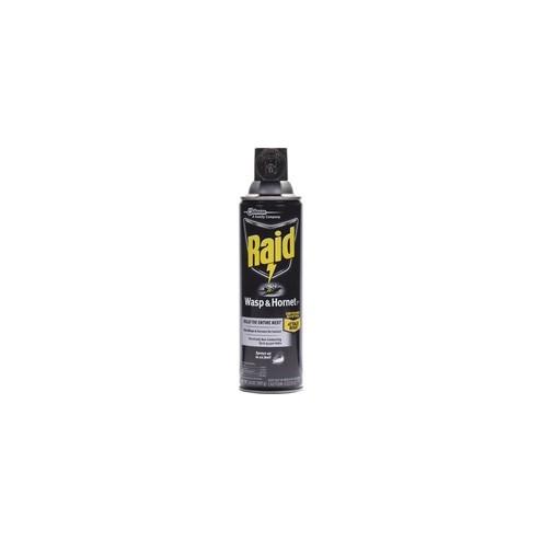 Raid Wasp/Hornet Killer Spray - Spray - Kills Hornet, Wasp, Mud Dauber, Yellow Jacket, Bugs - 14 fl oz - White - 1 Each