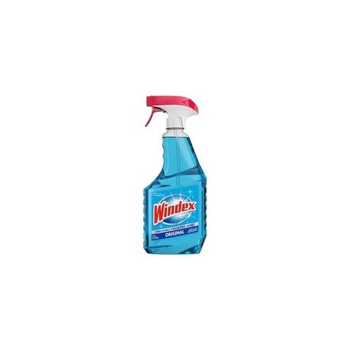 Windex Original Glass Cleaner Spray - Spray - 23 fl oz (0.7 quart) - 8 / Carton - Blue