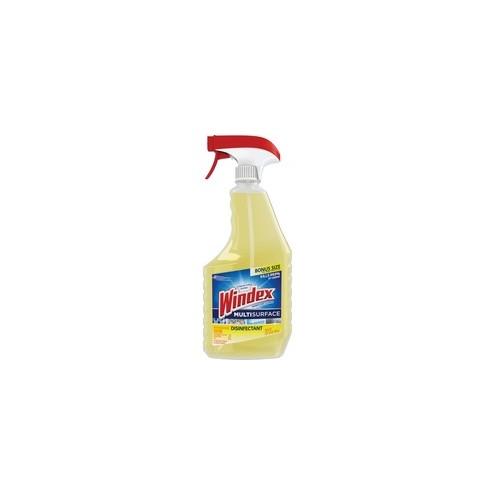 Windex&reg; Multisurface Disinfectant Spray - Ready-To-Use Spray - 26 fl oz (0.8 quart) - 1 Each - Yellow
