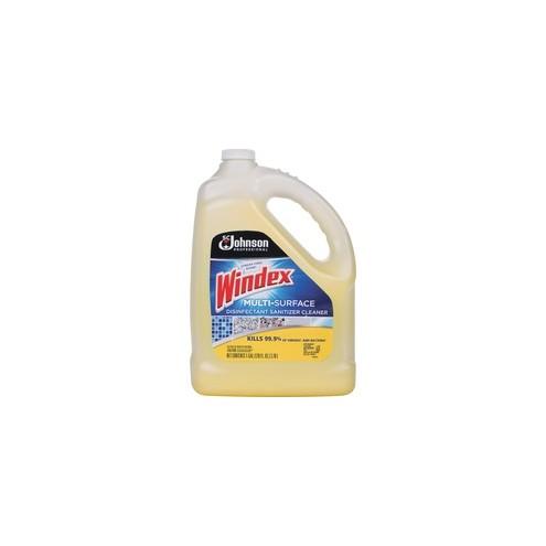 Windex&reg; Multi-Surface Disinfectant Sanitizer Cleaner - Liquid - 128 fl oz (4 quart) - Bottle - 1 Each - Yellow