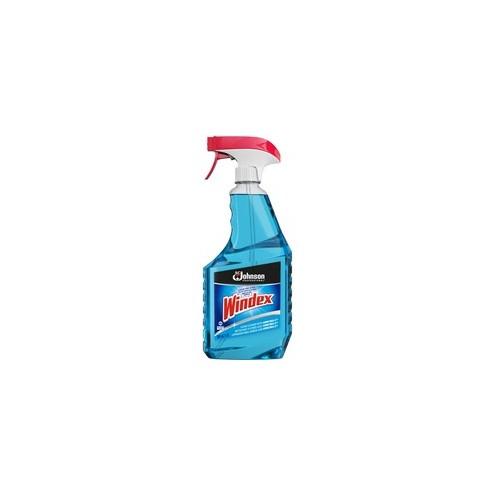 Windex&reg; Glass Cleaner with Ammonia-D - Capped with Trigger - Spray - 32 fl oz (1 quart) - 12 / Carton - Blue