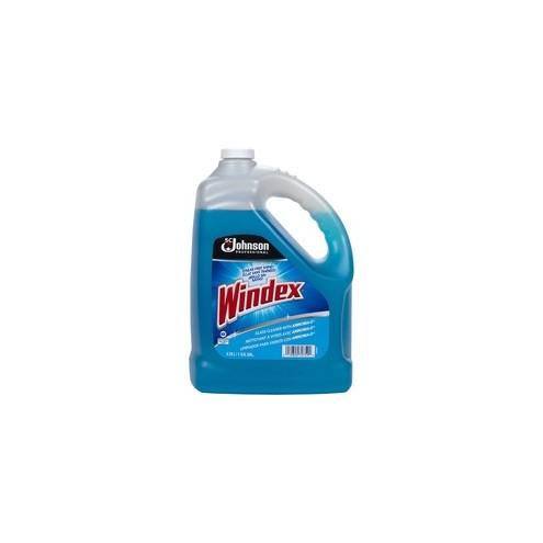 Windex Glass Cleaner with Ammonia-D - Liquid - 128 fl oz (4 quart) - 4 / Carton - Blue