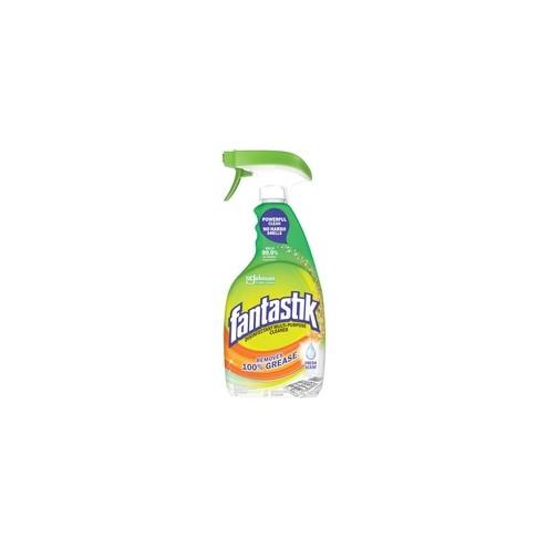 fantastik&reg; Disinfectant Multi-Purpose Cleaner - Ready-To-Use Spray - 32 fl oz (1 quart) - Fresh Scent - 1 Each - Clear