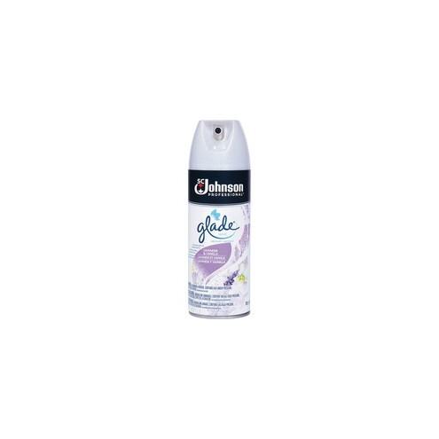 Glade Lavender & Vanilla Air Spray - Aerosol - Lavender, Vanilla - 12 / Carton - Odor Neutralizer