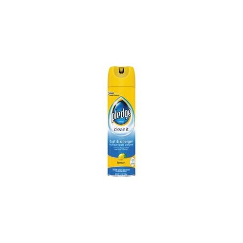 Pledge Dust/Allergen Furniture Spray - Ready-To-Use Spray - 9.7 fl oz (0.3 quart) - 6 / Carton - Off White