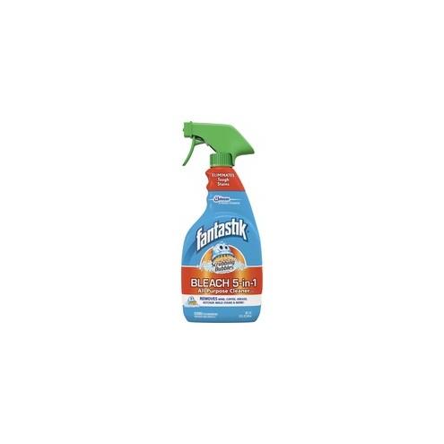 Fantastik Bleach 5-in-1 All Purpose Cleaner - Spray - 32 fl oz (1 quart) - Fresh Clean ScentBottle - 8 / Carton