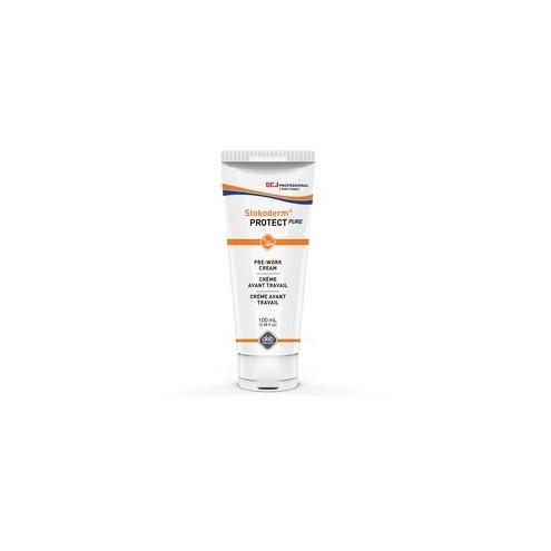 SC Johnson Stokoderm Protect Pure Skin Cream Tube - Cream - 3.38 fl oz - Non-fragrance - Tube - Skin - 12 / Carton