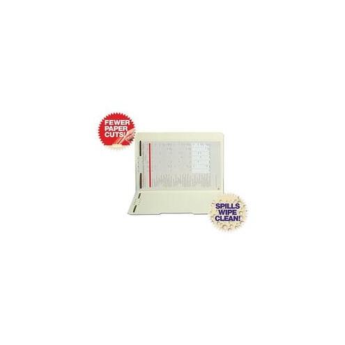 SJ Paper Paper WaterShed Manila End Tab Folders - Legal - 8 1/2" x 14" Sheet Size - 2 Fastener(s) - 2" Fastener Capacity for Folder - 11 pt. Folder Thickness - Manila - Manila - 50 / Box