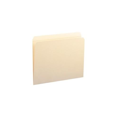 Smead File Folders with Reinforced Tab - Letter - 8 1/2" x 11" Sheet Size - 3/4" Expansion - Straight Tab Cut - 11 pt. Folder Thickness - Manila - Manila - 1.06 oz - Recycled - 100 / Box