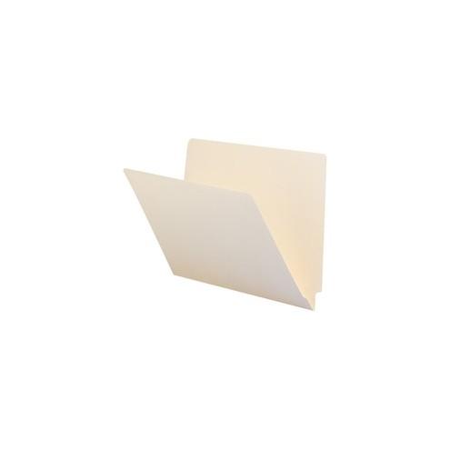 Smead End Tab File Folders - Letter - 8 1/2" x 11" Sheet Size - 3/4" Expansion - Straight Tab Cut - 11 pt. Folder Thickness - Manila - Manila - 1.23 oz - Recycled - 100 / Box