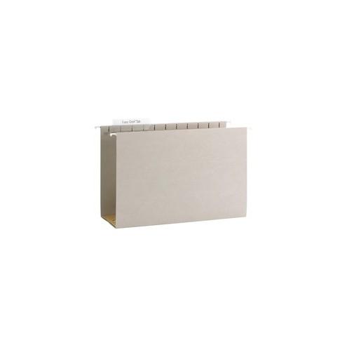 Smead TUFF Legal 4" Exp Hanging Box Bottom Folder - Legal - 8 1/2" x 14" Sheet Size - 4" Expansion - 1/3 Tab Cut - Top Tab Location - Assorted Position Tab Position - Steel Gray - Recycled - 18 / Box