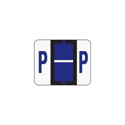 Smead BCCR Bar-Style Color-Coded Labels - 1 1/4" Width x 1" Length - Violet - 500 / Roll - 500 / Roll