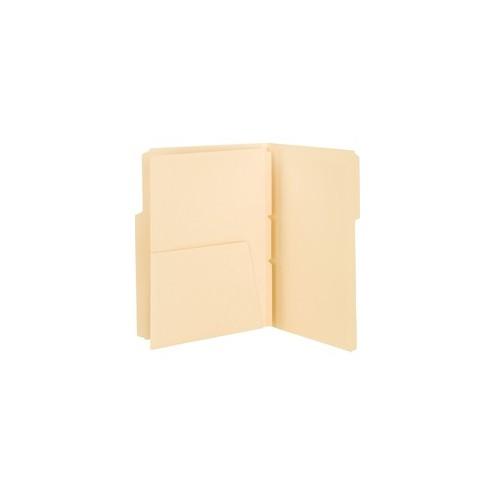 Smead Self-Adhesive Folder Dividers with Pockets - For Letter 8 1/2" x 11" Sheet - Manila - Manila - 25 / Pack