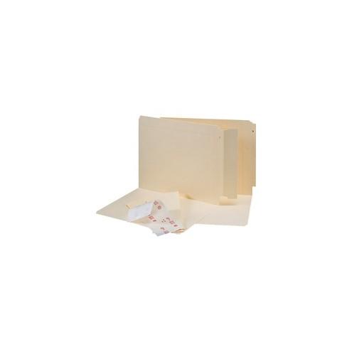 Smead Self-Adhesive End Tab Converters - End Tab(s) - 8" Tab Height - Letter/Legal - Permanent - Manila Manila Tab(s) - 500 / Box
