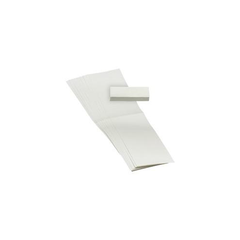 Smead Replacement Label Inserts - Blank Tab(s)2" Tab Width - White Poly Tab(s) - 100 / Pack