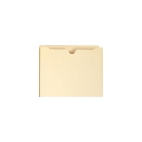 Smead File Jackets - Letter - 8 1/2" x 11" Sheet Size - 1" Expansion - 11 pt. Folder Thickness - Manila - Manila - 1.62 oz - Recycled - 50 / Box