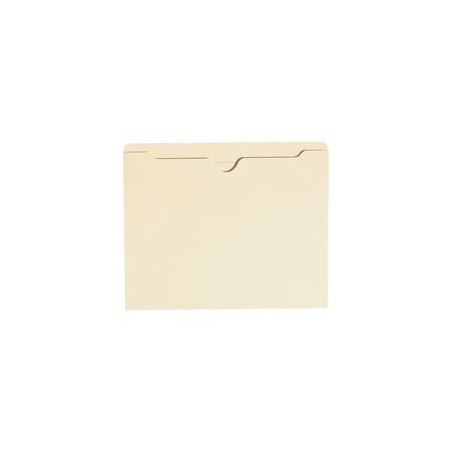 Smead File Jackets - Letter - 8 1/2" x 11" Sheet Size - Straight Tab Cut - 11 pt. Folder Thickness - Manila - Manila - 1.33 oz - Recycled