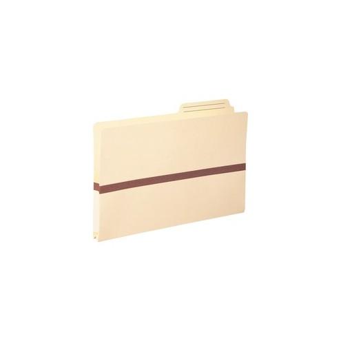 Smead File Pocket - Legal - 8 1/2" x 14" Sheet Size - 1" Expansion - 2/5 Tab Cut - Top Tab Location - Right Tab Position - 11 pt. Folder Thickness - Manila - 1.84 oz - Recycled - 1 Each