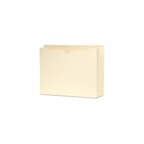 Smead Expanding End Tab File Jackets - Letter - 8 1/2" x 11" Sheet Size - 2" Expansion - Straight Tab Cut - 14 pt. Folder Thickness - Manila - Manila - 2.61 oz - Recycled - 25 / Box