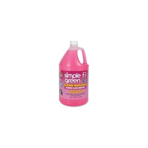 Simple Green Clean Building Bathroom Cleaner - Concentrate Liquid - 128 fl oz (4 quart) - 2 / Carton - Pink