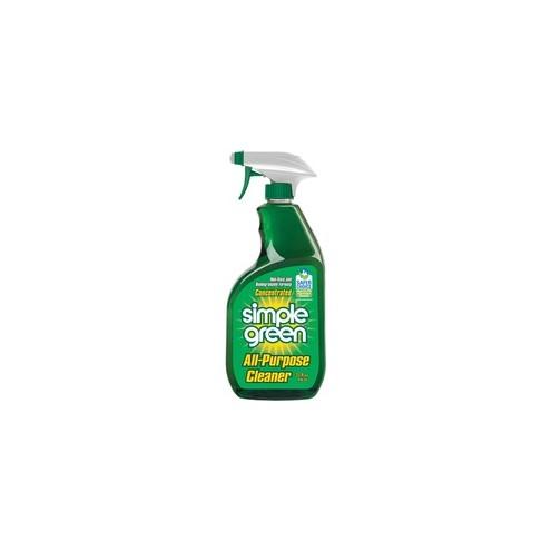 Simple Green All-Purpose Concentrated Cleaner - Concentrate Liquid - 32 fl oz (1 quart) - 12 / Carton - Green