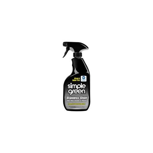 Simple Green Stainless Steel Cleaner / Polish - Concentrate Spray - 32 fl oz (1 quart) - Original Scent - 12 / Carton
