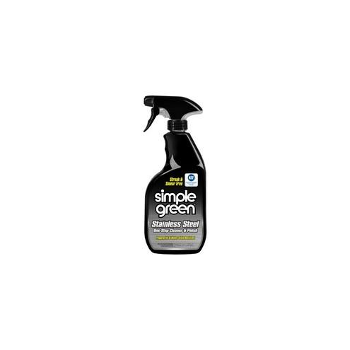 Simple Green Stainless Steel Cleaner / Polish - Spray - 32 fl oz (1 quart) - 1 Each - Milky White