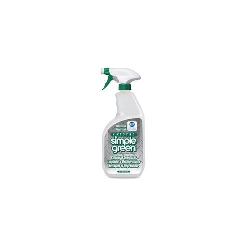 Simple Green Crystal Industrial Cleaner/Degreaser - Concentrate Spray - 24 fl oz (0.8 quart) - 12 / Carton - Clear