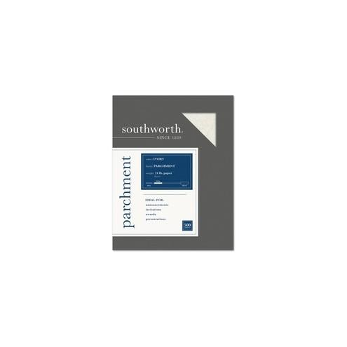 Southworth 964C Inkjet, Laser Print Parchment Paper - Letter - 8 1/2" x 11" - 24 lb Basis Weight - Parchment - 500 / Box - Blue
