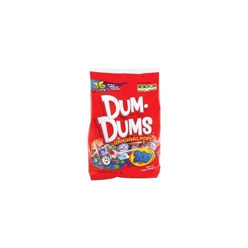 Dum Dum Pops Original Candy - Assorted - Fat-free - 200 / Bag